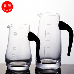 Logo personnalisé Diviseur de verre à vin blanc Distributeur de vin Pichet à liqueur avec bec verseur et balance Petit Soju Maotai Carafe avec poignée - Product Image 6