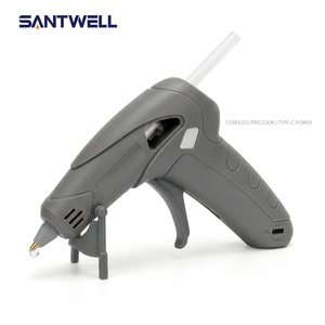 Pistolet à colle chaude sans fil 7 mm rechargeable Type-C avec base multicolore pour le bricolage - Product Image 2