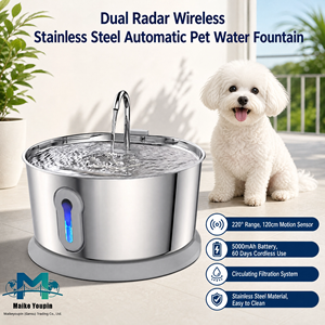 Fuente <span class=keywords><strong>de</strong></span> Agua Inalámbrica <span class=keywords><strong>para</strong></span> Mascotas <span class=keywords><strong>de</strong></span> Acero Inoxidable OEM/ODM |   Dispensador <span class=keywords><strong>de</strong></span> Agua Inteligente <span class=keywords><strong>para</strong></span> Perros y Gatos con Sensor <span class=keywords><strong>de</strong></span> Radar Dual <span class=keywords><strong>de</strong></span> 4L, Batería <span class=keywords><strong>de</strong></span> 60 Días, OEM/ODM - Product Image 2