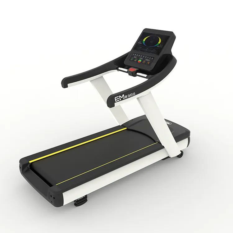 Treadmill Komersial dengan Sensor Denyut Jantung Layar Sentuh dan TV Hengqing Perlengkapan Kebugaran Peralatan Aerobik