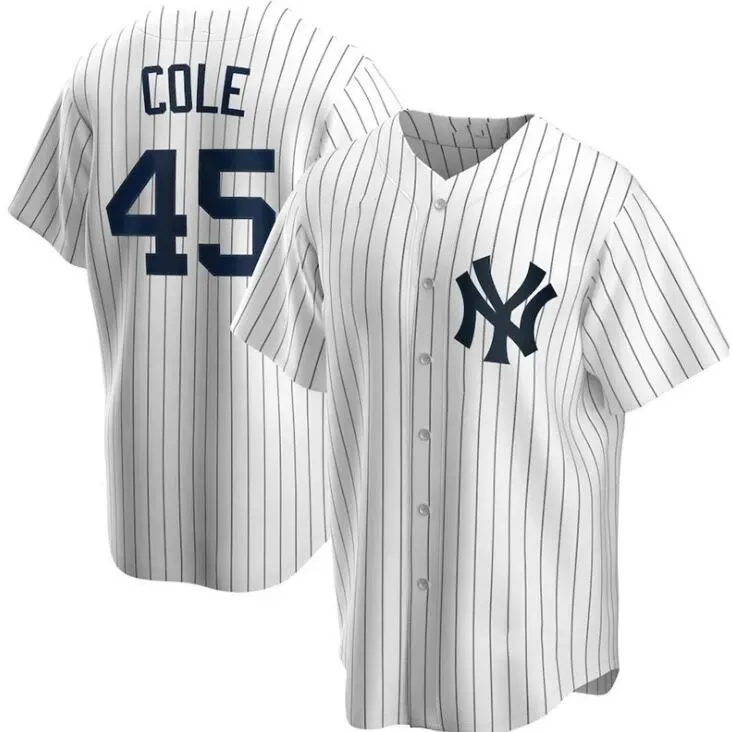 Mens Pinstripe Embroidered Baseball Jersey Custom Stripe Baseball Jersey with Embroidery