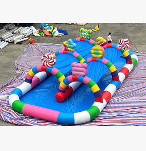 Piscina Inflable con Temática <span class=keywords><strong>de</strong></span> Dulces para Juegos Acuáticos al Aire Libre y Jardín, en Oferta - Product Image 1