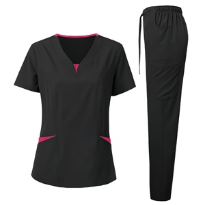 High Quality Dental Hospital OEM Logo <b>Doctor</b> Nurse Scrubs Uniform Women Men Medical Scrubs Uniforms <b>Sets</b> - Product Image 4
