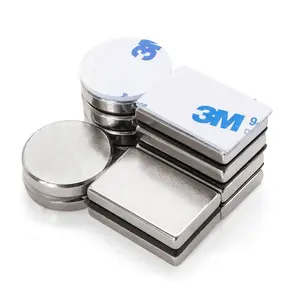 Cheap Personalized N52 Super Magnet Neodymium Disc Ndfeb Magnet With 3m Adhesive