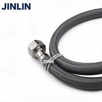 Tuyau d'eau flexible en nylon tressé résistant à l'usure JINLIN, haute pression (250 Psi), anti-fissuration, pour utilisation dans la salle de bain, installation facile
