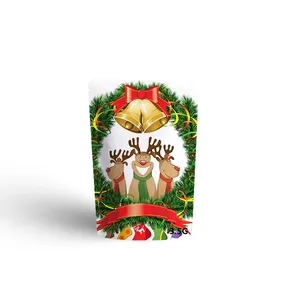 Bolsas de plástico personalizadas para embalaje de alimentos y galletas, bolsas de embalaje para galletas, embalaje de galletas de Navidad