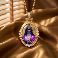 Collier pendentif fait main El Senor De Ayabaca, Seigneur d'Ayabaca, Christ captif, amulette de Confirmation catholique péruvienne, cadeau
