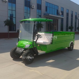 Carrito de golf eléctrico de 2 plazas con certificación CE, plataforma de carga grande, batería de litio, para mantenimiento de campos de golf y trabajos de transporte. - Product Image 1