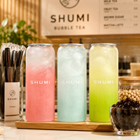Bouteille en PET jetable de 500 ml en gros pour l'emballage de bière, lait, thé aux fruits, jus et boissons froides
