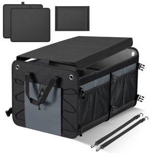 Organizador portátil de poliéster para <span class=keywords><strong>maletero</strong></span> de <span class=keywords><strong>coche</strong></span>, <span class=keywords><strong>caja</strong></span> de almacenamiento y contenedores, estantes de garaje - Product Image 1