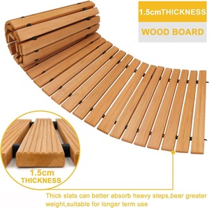 <span class=keywords><strong>Planche</strong></span> de sol en bambou imperméable de style vintage <span class=keywords><strong>pour</strong></span> allée de jardin, passerelle extérieure, plancher déroulable, 96x18 pouces <span class=keywords><strong>pour</strong></span> jardin, cour - Product Image 4