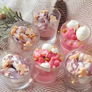 Bougies parfumées créatives en forme de crème glacée, aromathérapie naturelle, bougies décoratives pour fêtes, diffuseur de bougies parfumées pour Noël et les fêtes. - Product Image 2