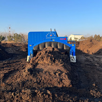 Retourneurs de compost automotrices pour les opérations d'engrais organiques de petite et moyenne taille, adaptés aux applications municipales