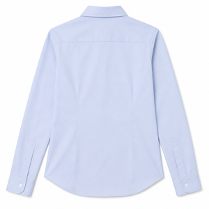 Blusa de Popelina 100% Algodón para Mujer, Manga Larga, Camisa Formal de Oficina, Etiqueta Privada Personalizada, Top Tejido, OEM ODM Bangladesh - Product Image 3