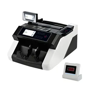 HSPOS पैसे काउंटर यूवी एमजी मीट्रिक टन डीडी का पता लगाने बिल नकद गिनती मशीन मुद्रा नोट काउंटर HS-108