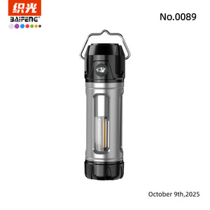Linterna de Camping BaiFeng LED USB Recargable, Luz Portátil de Aleación de Aluminio con Temperatura de Color Ajustable para Uso en Exteriores - Product Image 1