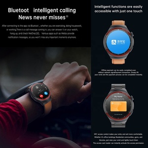 T82 <span class=keywords><strong>3D</strong></span> UI Smartwatch người đàn ông Đồng hồ đeo tay nhiệt độ cơ thể thể dục thể thao BT cuộc gọi NFC Heart Rate không thấm nước thông minh đồng hồ - Product Image 5