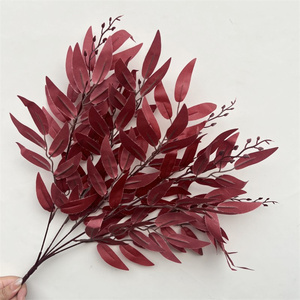 C-457 Hojas Largas <span class=keywords><strong>de</strong></span> Eucalipto, Hojas Artificiales <span class=keywords><strong>de</strong></span> Papel, <span class=keywords><strong>Ramas</strong></span> <span class=keywords><strong>de</strong></span> Sauce para Decoración <span class=keywords><strong>de</strong></span> Árboles del Día <span class=keywords><strong>de</strong></span> los Inocentes - Product Image 4