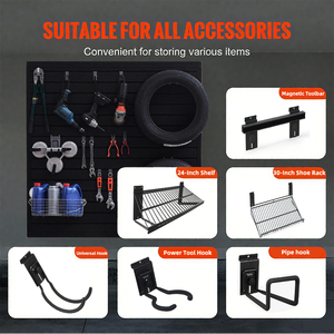 Chất lượng cao không thấm nước tường tổ chức cho nội thất phòng khách nhà để xe & văn phòng PVC nhà để xe đá đen Panel tường - Product Image 5