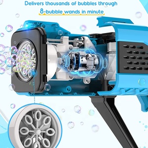 <span class=keywords><strong>Rocket</strong></span> <span class=keywords><strong>boom</strong></span>-pistola de burbujas eléctrica automática, máquina de burbujas personalizada para fiesta - Product Image 2