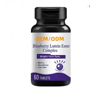 Customized OEM Blueberry Lutein Esters Gummy Tablets Relieve Eye Fatigue Lutein Powder