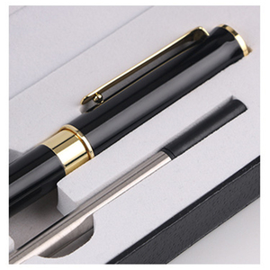 Nuevo Bolígrafo de Tinta de Gel Negro Metálico con Logotipo Personalizado - Product Image 6