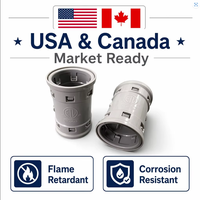 Raccord non métallique homologué ETL CETL, raccord à clipser ENT, de 1/2 à 2 pouces, tube PVC Smurf, tube électrique, raccords ENT pour tuyau ENT