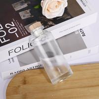 Bouteilles en verre pour diffuseur d'arômes avec bouchon en liège, diffuseur d'huile de 100 ml, rafraîchisseur d'air, flacons vides pour diffuseur de parfum, verre de luxe