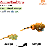 Peluche personnalisée d'animal sauvage, iguane réaliste, poupée de lézard en coton PP, OEM ODM, cadeau anti-stress, décoration d'intérieur