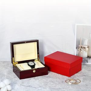 Toptan özel Logo ahşap kol saati kutusu siyah ambalaj kutusu izle lüks ahşap özel OEM izle kutusu ve vaka Cajas Para Reloj - Product Image 1