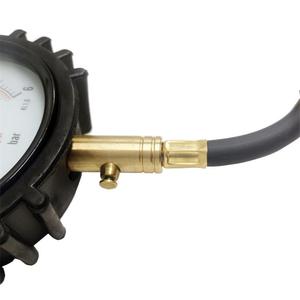 Instrumento de Medição de Pressão de Pneus para Carros, Manômetro de Pressão de Pneus de Tubo Bourdon de Alta Resistência com Mangueira - Product Image 3