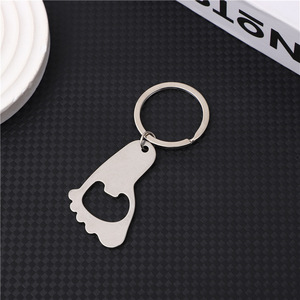 Foot Keychain Bottle Opener Metal <b>Key</b> Ring Beer Cap Corkscrew Gift Beer Cap Opener Kitchen Tools Accessories - Product Image 5