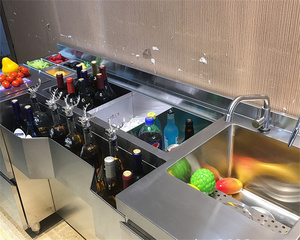 Bar portable en acier inoxydable 304 standard personnalisé Barman Table Cocktail Station Équipement de bar - Product Image 5