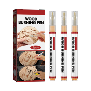 Rotuladores para Quemar Madera, Ideales para Manualidades, Plantillas, Letras, Regalos, Artesanías, 3 Piezas, Rotuladores para Quemar Madera - Product Image 1