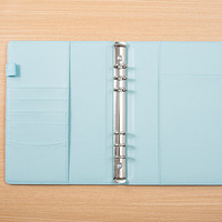 Carnet de notes/agenda A5 en cuir PU avec logo personnalisé, 100 enveloppes, défi d'épargne d'argent liquide, budget, classeur à 6 anneaux