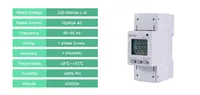 Medidor de Energía Eléctrico Monofásico Acrel ADL200 para Riel DIN de 35 mm (80)A RS485 Modbus-RTU, Monitor de Energía Tarifaria de 4 Periodos, Aprobado por CE-MID
