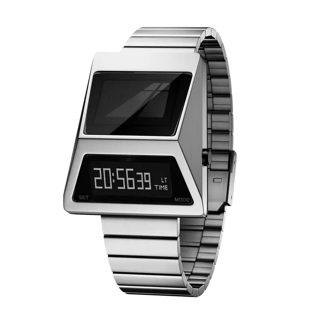 2025 Unique Style Digital LED Electronic Wristwatch for Men Women Fashionable Alarm Function Luminous Square Computron Metal