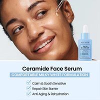 Produits de soin de la peau : Nettoyant moussant pour le visage à la céramide, Tonique hydratant en spray, Sérum, Crème, Lait corporel – Kit de soin de la peau Marque privée
