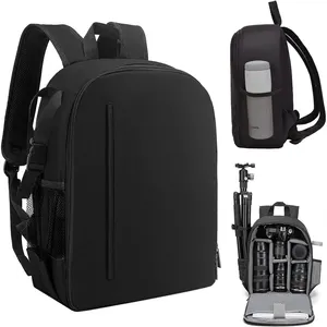 Atacado Camera Case impermeável compatível para Sony Canon Nikon câmera e lente tripé Acessórios Camera Backpack Bag