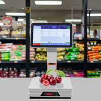 Usine 15.6 pouces caisse enregistreuse électronique Pos Machines tout en un Pos Terminal avec balance point de vente systèmes de point de vente