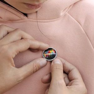 Broches Redondos con Notas Musicales de <span class=keywords><strong>Piano</strong></span> Coloridos OEM ODM para Mujeres y Hombres, Broches de Moda - Product Image 6