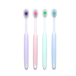Brosse à dents personnalisable à poils souples pour adultes, nettoyage à 360 degrés, poils en nylon, pack familial, usage domestique - Product Image 1