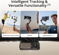 Stabilisateur de smartphone à 3 axes Osmo Mobile 7 7P avec ActiveTrack 7.0, batterie 10h, pince magnétique, trépied intégré et chargement du téléphone