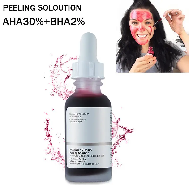 Aha 30% Bha 2% Peeling-Lösung Gewöhnliche Haut produkte Gesichts pflege Serum Gewöhnliche Hautpflege