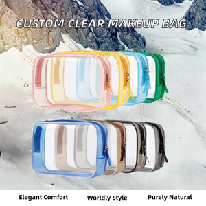 Bolsa de Aseo Transparente de PVC para Maquillaje, Neceser de Viaje, Organizador de Cosméticos, Estuche de Belleza - Product Image 1