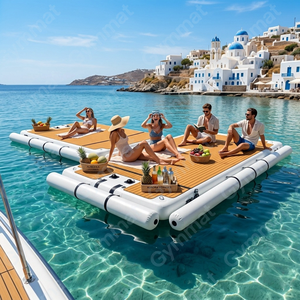 Plataforma Flotante Inflable de Lujo para Yates, Isla Flotante, Tapete Acuático, Plataforma Flotante Inflable para Entretenimiento en Playas y Resorts - Product Image 6