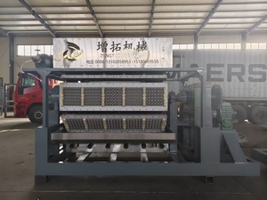Machine de moulage de pâte à papier Zengtuo, contrôlée par PLC, avec moteur, boîte de vitesses, pompe, fonction de séchage, pour la fabrication de barquettes à œufs - Product Image 3
