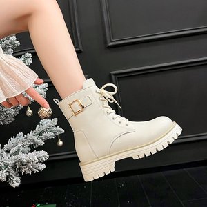 Grandes bottes rouges élégantes <span class=keywords><strong>Mary</strong></span> Jane Peep Toe pour l'hiver, semelle intermédiaire en TPE et semelle extérieure en PVC, tige en cuir synthétique, décoration - Product Image 4