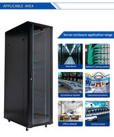 Support de serveur de réseau bon marché, 19, 18u 20u 22u 24u 27u 32u 36u 42u 47u, armoire de commutateur de serveur de réseau d'intérieur