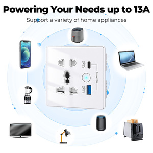 Sixwgh Tuya Thông Minh Wi-Fi + BLE Tường Ổ Cắm Với USB-C Pd 3.0 Và USB-A QC 3.0 Nhanh Chóng Sạc Alexa Google Nhà 13A/2860W Max Tải - Product Image 5